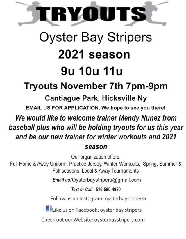 2021 Oyster Bay Stripers Tryouts